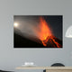 Night eruption on top of Volcano Stromboli Wall Mural