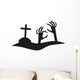  Icon of hand reaching from the grave. Wall Decal