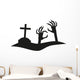  Icon of hand reaching from the grave. Wall Decal