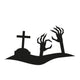  Icon of hand reaching from the grave. Wall Decal
