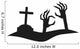  Icon of hand reaching from the grave. Wall Decal