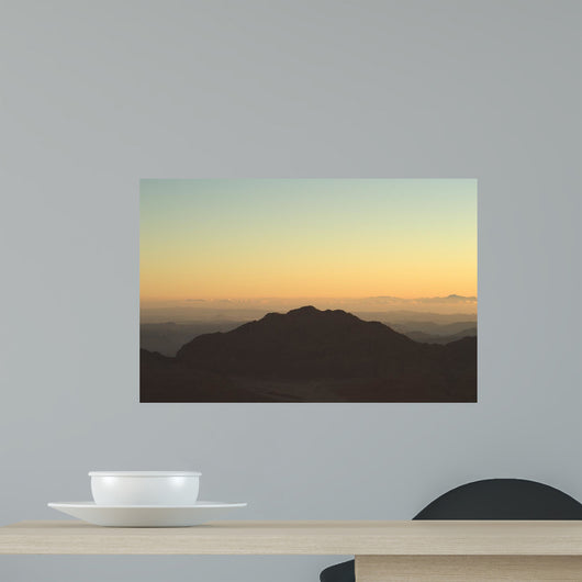 Top Mountains Clouds Level Wall Decal