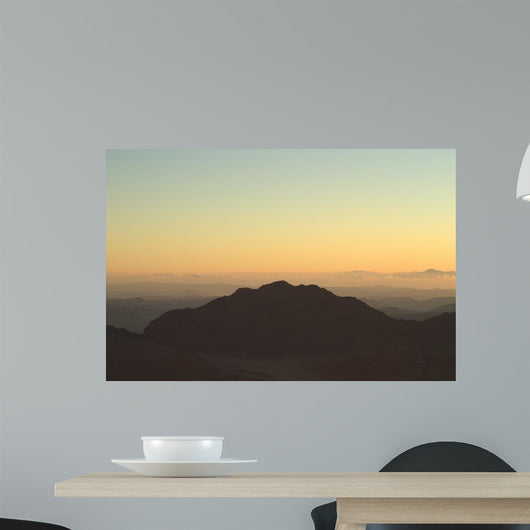 Top Mountains Clouds Level Wall Decal