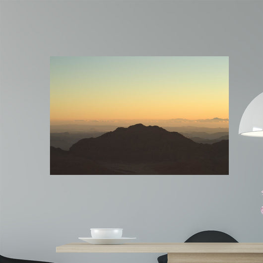 Top Mountains Clouds Level Wall Decal