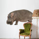 Photo Realistic Hippopotamus Wall Decal
