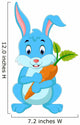 Cartoon happy rabbit  Wall Decal