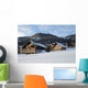 Face Sun Chalets Wall Decal
