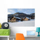 Face Sun Chalets Wall Decal