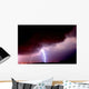 Purple Lightning Wall Decal