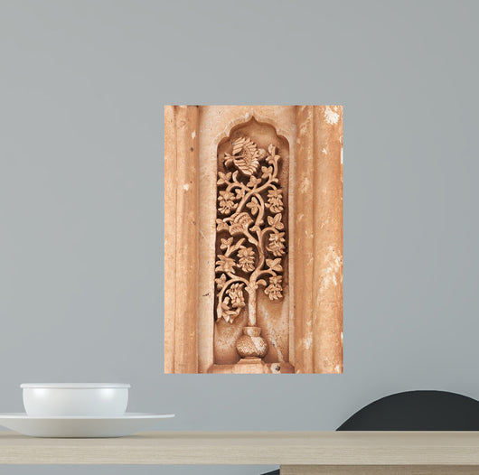 Floral Carving on Ishak Pasha Palace Turkey Wall Mural