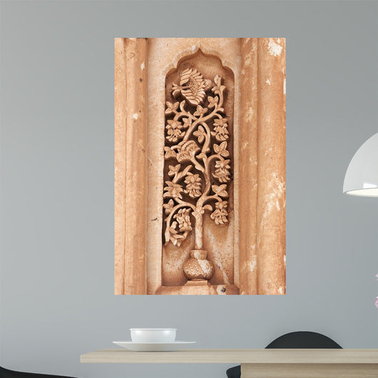 Floral Carving on Ishak Pasha Palace Turkey Wall Mural
