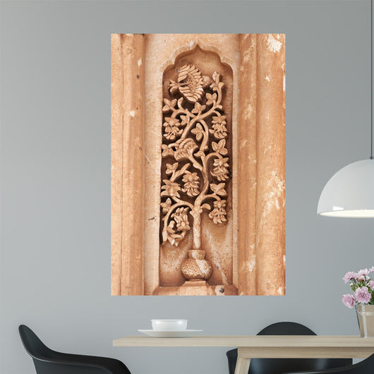 Floral Carving on Ishak Pasha Palace Turkey Wall Mural