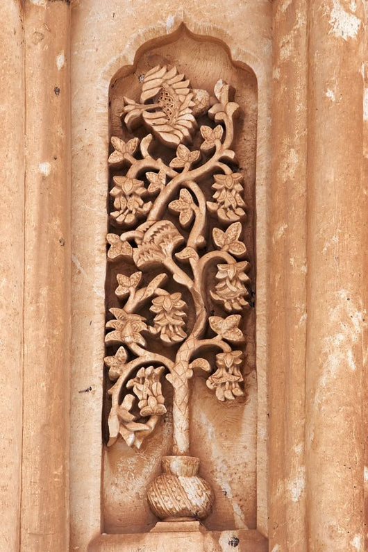 Floral Carving on Ishak Pasha Palace Turkey Wall Mural