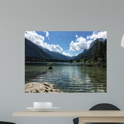 Hintersee Wall Mural shown on a wall