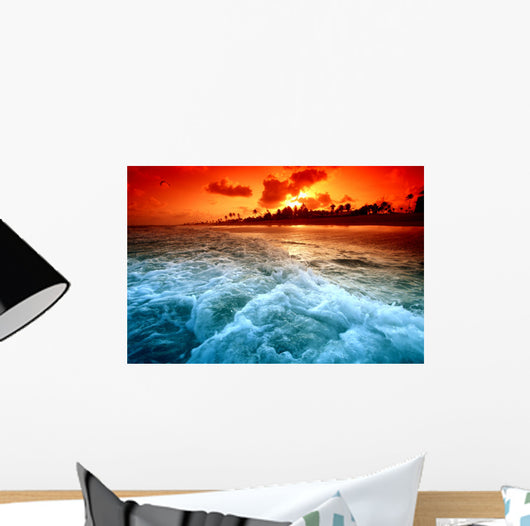 ocean sunrice Wall Mural