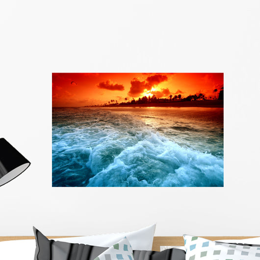 ocean sunrice Wall Mural