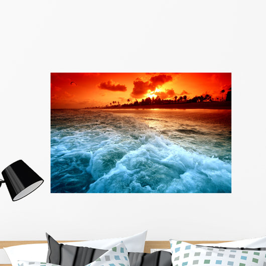 ocean sunrice Wall Mural