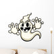Vector illustration of a spooky but fun cartoon ghost. Wall Decal