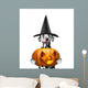 Dog Costume with Halloweens Wall Decal