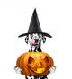 Dog Costume with Halloweens Wall Decal