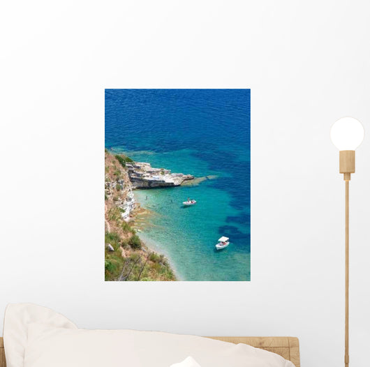 Boats Bay Corfu Island Wall Decal