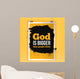 God is bigger than people think. Vector simple design. Motivating, positive quotation. Poster for wall. A4 size easy to edit Wall Mural