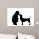 Vector Silhouette Girl Wall Decal Design 2