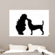 Vector Silhouette Girl Wall Decal Design 2