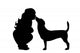 Vector Silhouette Girl Wall Decal Design 2