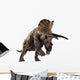 3D Rendering Triceratops Charging Wall Decal