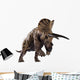 3D Rendering Triceratops Charging Wall Decal