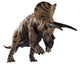 3D Rendering Triceratops Charging Wall Decal