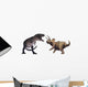 3D Rendering Tyrannosaurus Rex Wall Decal Sticker Set