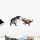 3D Rendering Tyrannosaurus Rex Wall Decal Sticker Set