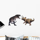 3D Rendering Tyrannosaurus Rex Wall Decal Sticker Set