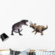 3D Rendering Tyrannosaurus Rex Wall Decal Sticker Set