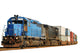 Two Locomotives Isolated Wall Decal