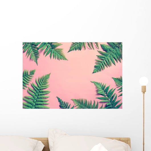 Summer Tropical Fern Leaves Wall Decal