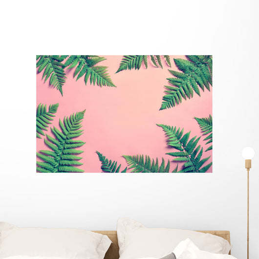 Summer Tropical Fern Leaves Wall Decal