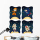 Astronaunts flying in the space Wall Decal
