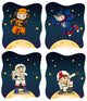 Astronaunts flying in the space Wall Decal
