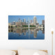 Minneapolis Skyline with Reflections Wall Decal