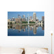 Minneapolis Skyline with Reflections Wall Decal