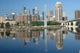 Minneapolis Skyline with Reflections Wall Decal