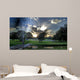 Park sunset Wall Mural