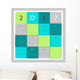 Modern calendar design Wall Mural