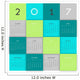 Modern calendar design Wall Mural