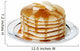 Isolated pancakes with butter and syrup Wall Decal