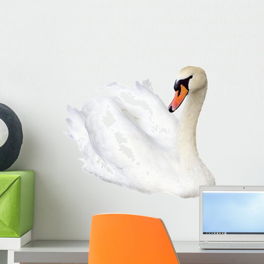 White Swan Wall Decal