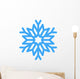 Blue Winter Snowflake Wall Decal